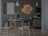 You And Me LED Neon Sign