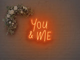 You & Me LED Neon Sign