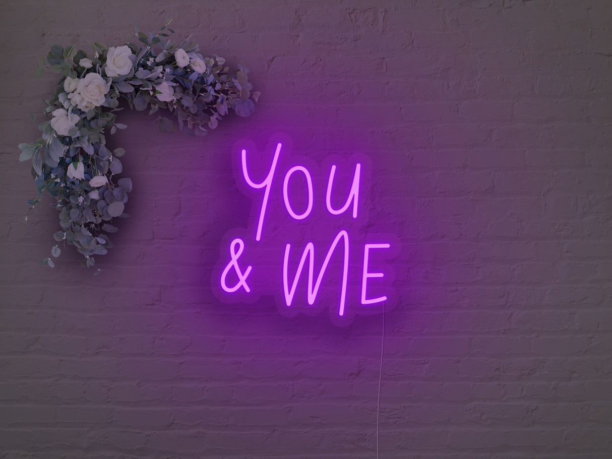 You & Me LED Neon Sign